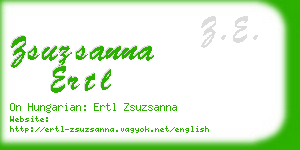 zsuzsanna ertl business card